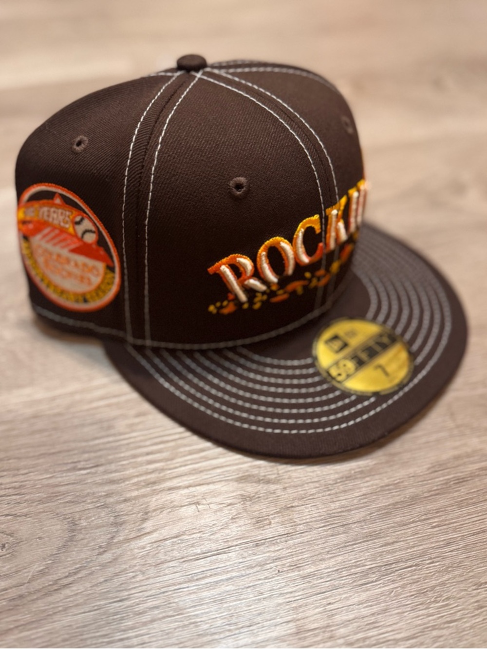 New Era Colorado Rockies 59Fifty Fitted 10th Anniversary Fall Foliage Size 7 Hat